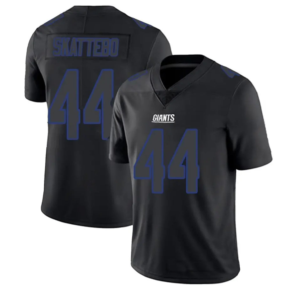 Odoa NY.Giants #44 Cam Skattebo Player Limited Black Impact Stitched Jerseys