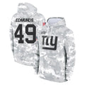 Odoa NY.Giants #49 Tremaine Edmunds Player Arctic Camo Salute to Service Pullover Hoodies Limited Game Stitched Jerseys