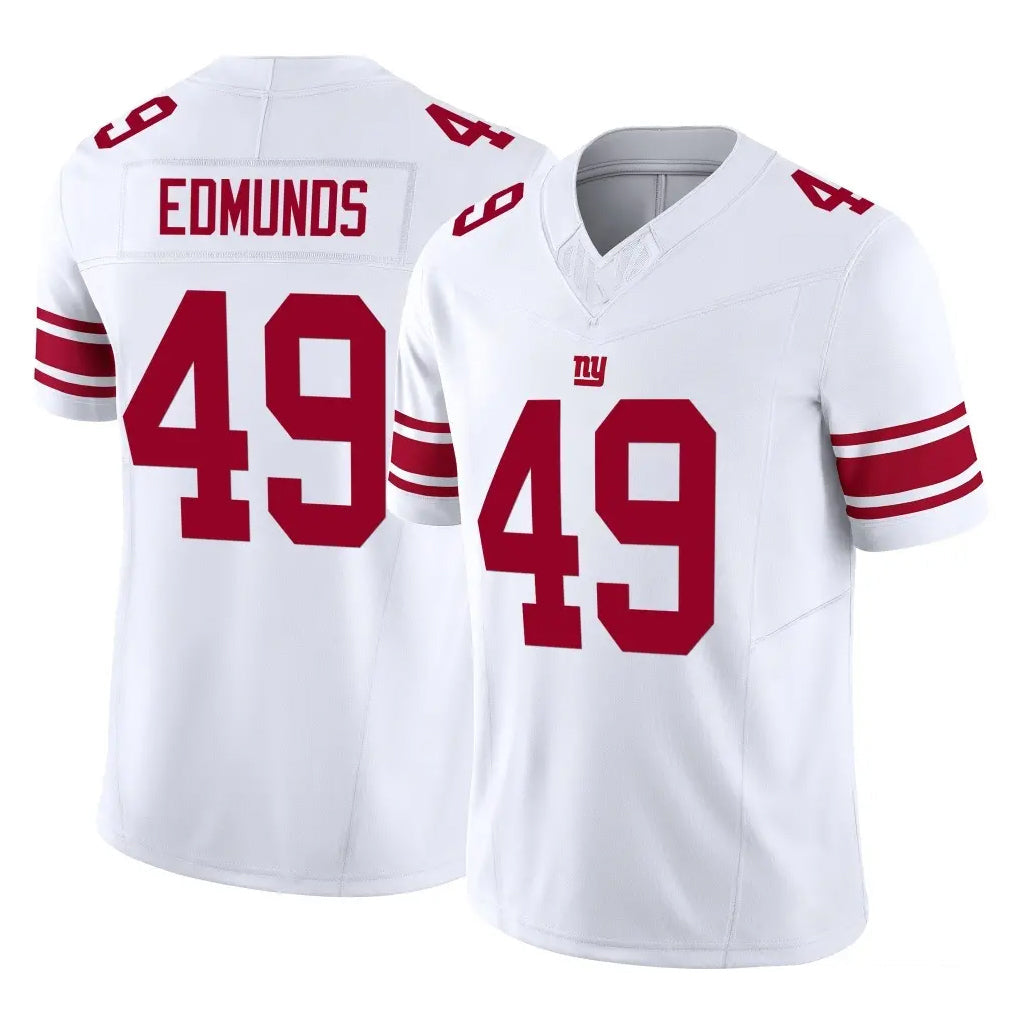 Odoa NY.Giants #49 Tremaine Edmunds Player White Limited Vapor F.U.S.E. Home Game Stitched Jerseys