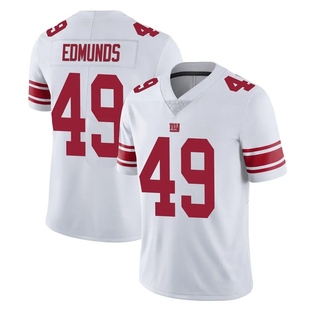 Odoa NY.Giants #49 Tremaine Edmunds Player White Limited Vapor Untouchable Home Game Stitched Jerseys