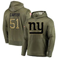 Odoa NY.Giants #51 Abdul Carter Player Salute to Service Hoodies Stitched Jerseys