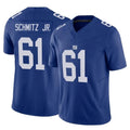 Odoa NY.Giants #61 John Michael Schmitz Jr. Player Royal Limited Vapor F.U.S.E. Home Game Stitched Jerseys