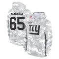 Odoa NY.Giants #65 Francis Mauigoa Player Arctic Camo Salute to Service Pullover Hoodies Limited Game Stitched Jerseys