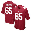 Odoa NY.Giants #65 Francis Mauigoa Player Red Home Game Stitched Jerseys