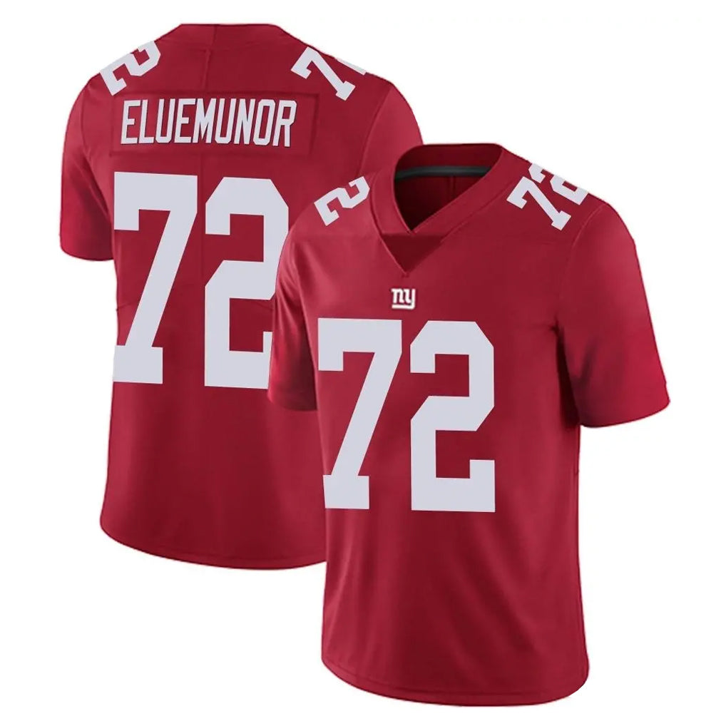 Odoa NY.Giants #72 Jermaine Eluemunor Player Red Limited Vapor Untouchable Home Game Stitched Jerseys