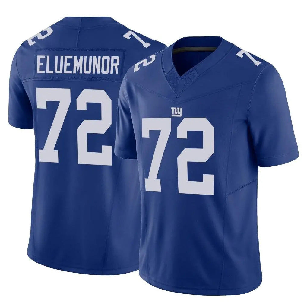 Odoa NY.Giants #72 Jermaine Eluemunor Player Royal Limited Vapor F.U.S.E. Home Game Stitched Jerseys