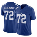 Odoa NY.Giants #72 Jermaine Eluemunor Player Royal Limited Vapor F.U.S.E. Home Game Stitched Jerseys