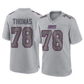 Odoa NY.Giants #78 Andrew Thomas Player Gray Atmosphere Fashion Limited Game Stitched Jerseys