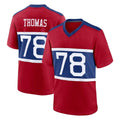 Odoa NY.Giants #78 Andrew Thomas Player Red Century Home Game Stitched Jerseys