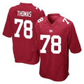 Odoa NY.Giants #78 Andrew Thomas Player Red Home Game Stitched Jerseys