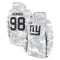 Odoa NY.Giants #98 DJ Reader Player Arctic Camo Salute to Service Pullover Hoodies Limited Game Stitched Jerseys