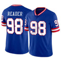 Odoa NY.Giants #98 DJ Reader Player Royal Classic Vapor Home Game Stitched Jerseys