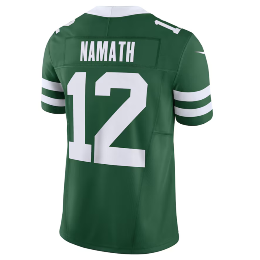 Odoa NY.Jets #12 Joe Namath Legacy Green Vapor F.U.S.E. Limited Jersey Stitched American Stitched Jerseys