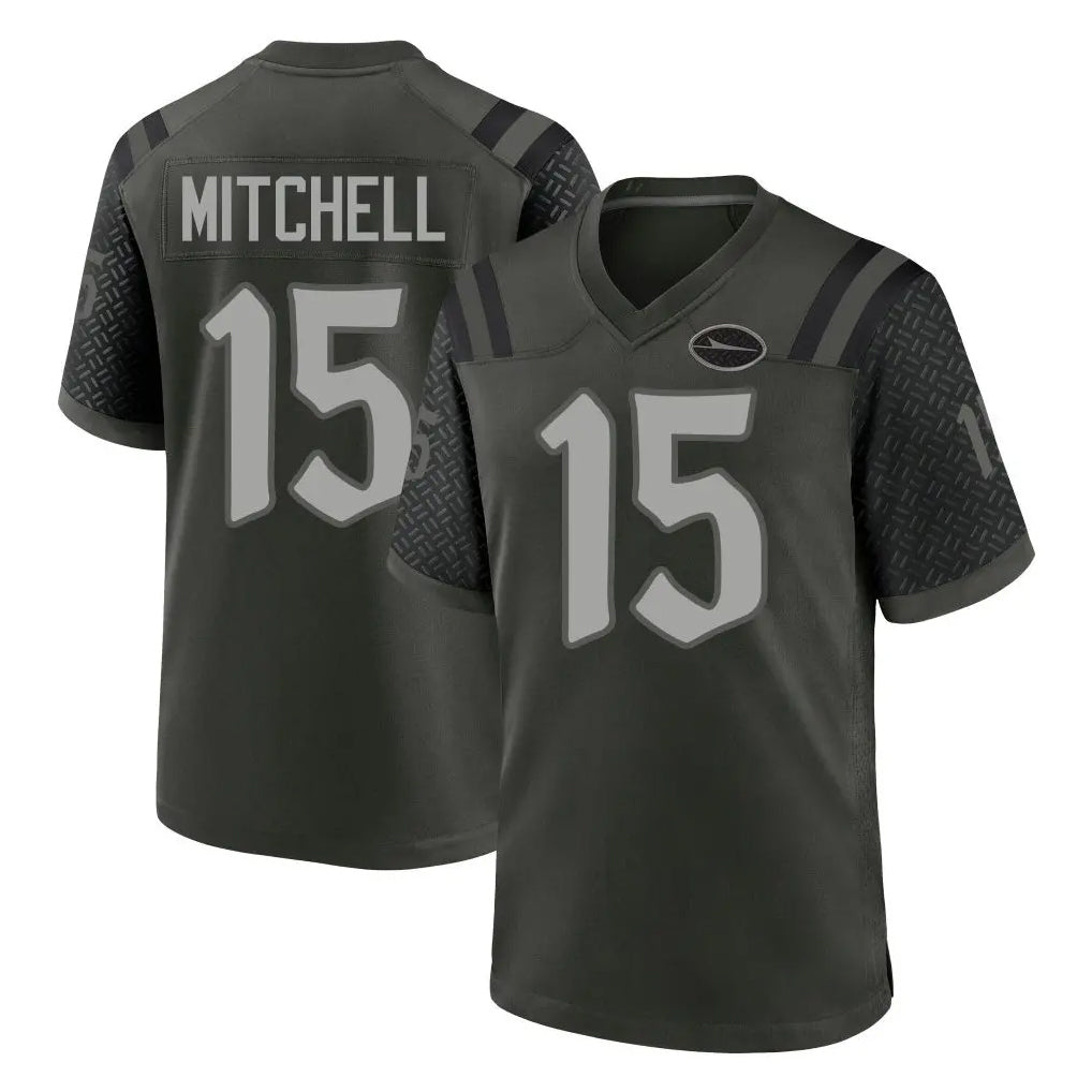 Odoa NY.Jets #15 Adonai Mitchell Player Green 2025 Rivalries Collection Home Game Stitched Jerseys