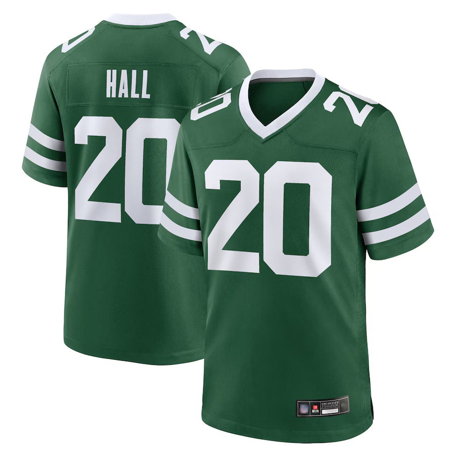 Odoa NY.Jets #20 Breece Hall Player Home Game Jerseys - Gotham Green Stitched Jerseys