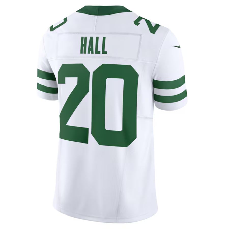 Odoa NY.Jets #20 Breece Hall Player White Home Game Stitched Jerseys