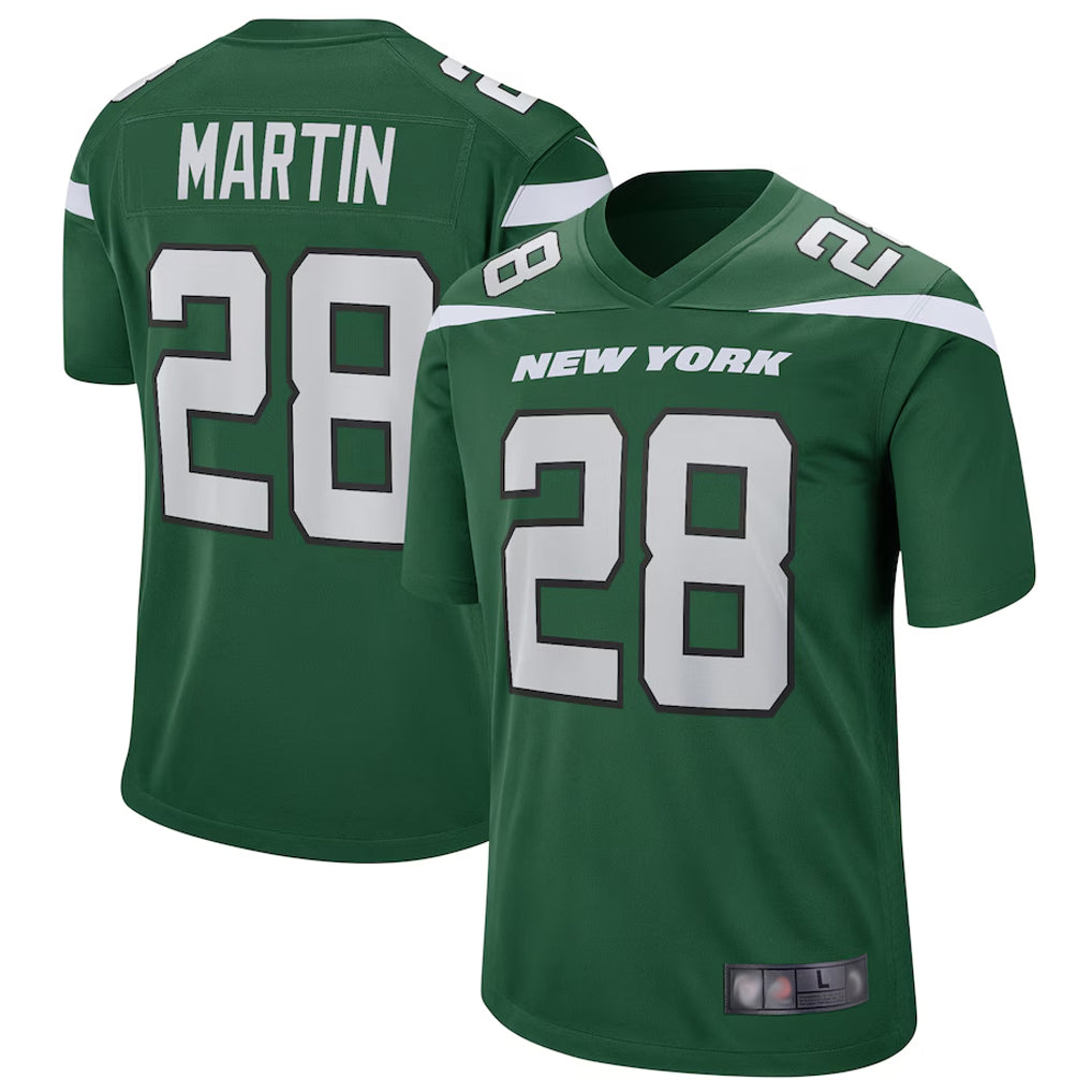Odoa NY.Jets #28 Curtis Martin Player Green Game Stitched Jerseys