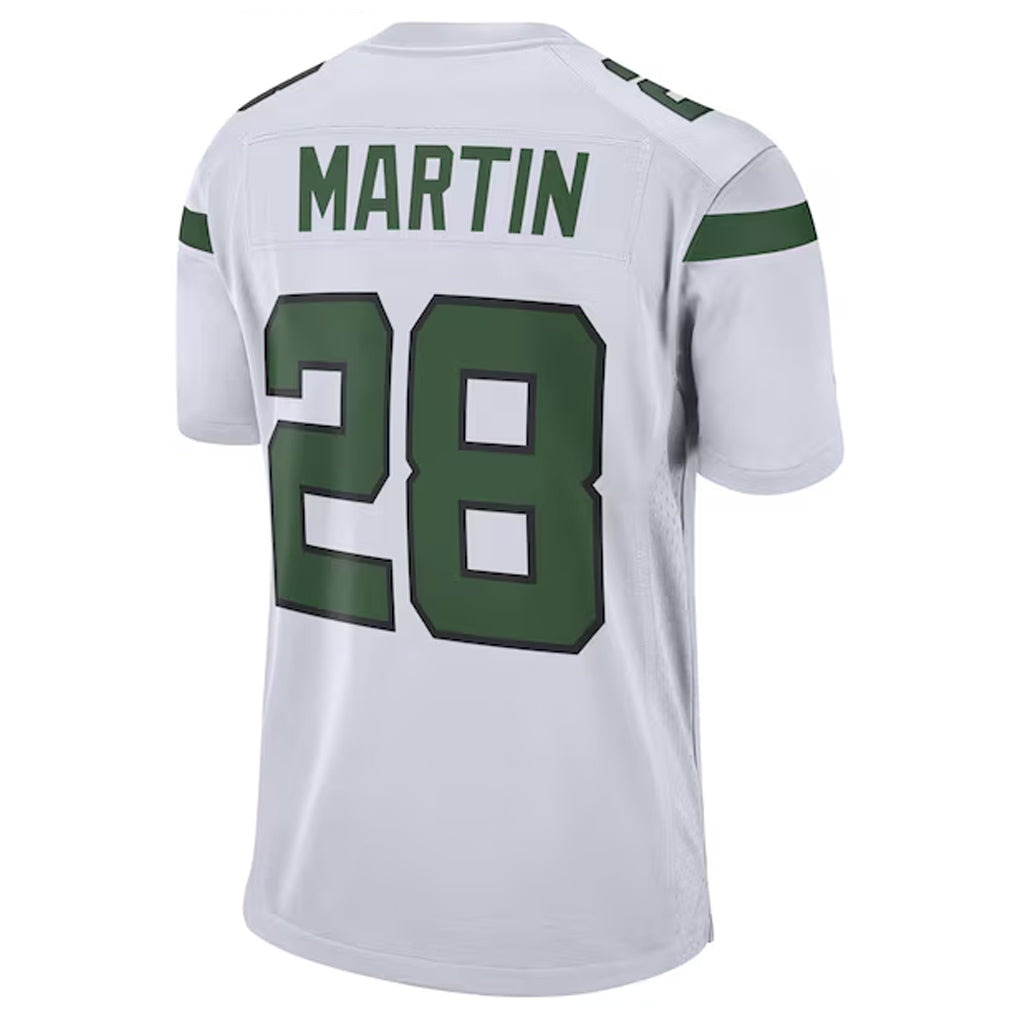 Odoa NY.Jets #28 Curtis Martin Player White Game Stitched Jerseys