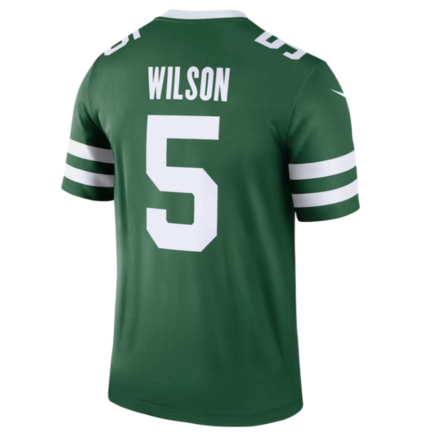 Odoa NY.Jets #5 Garrett Wilson Legacy Green Legend Jersey Stitched American Stitched Jerseys