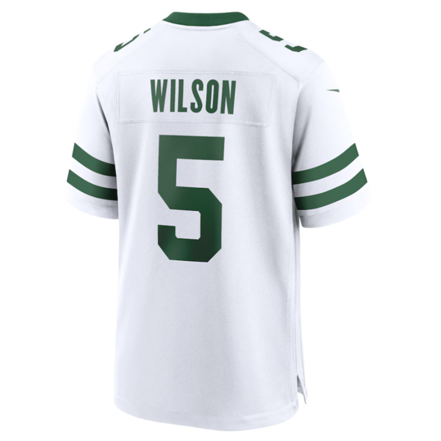 Odoa NY.Jets #5 Garrett Wilson Legacy White Game Jersey Stitched American Stitched Jerseys