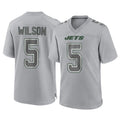 Odoa NY.Jets #5 Garrett Wilson Player Gray Limited Atmosphere Fashion Home Game Stitched Jerseys