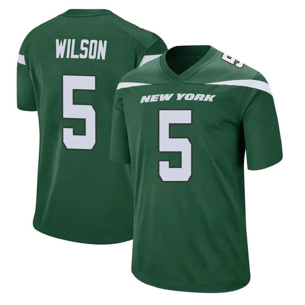 Odoa NY.Jets #5 Garrett Wilson Player Green Game Stitched Jerseys