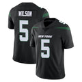 Odoa NY.Jets #5 Garrett Wilson Player Stealth Black Limited Vapor Home Game Stitched Jerseys