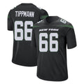 Odoa NY.Jets #66 Joe Tippmann Player Stealth Black Home Game Stitched Jerseys