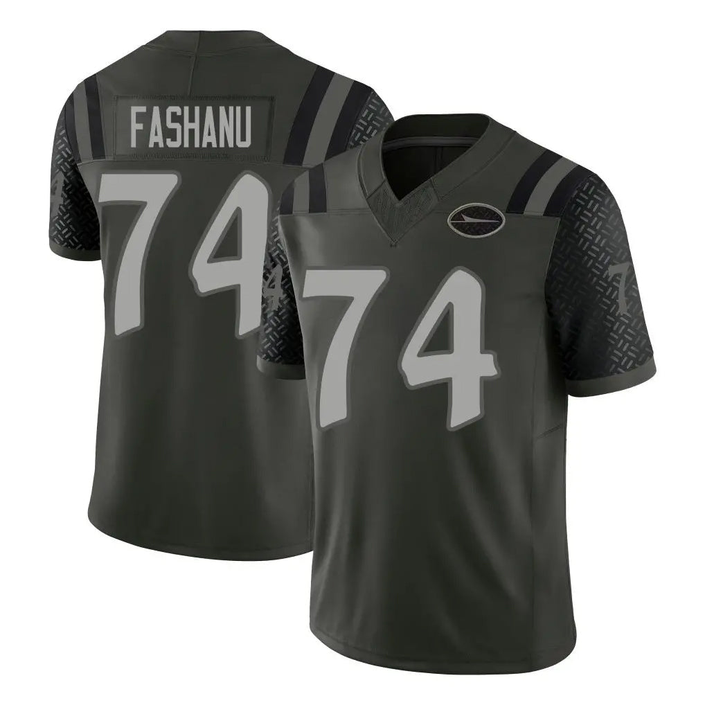 Odoa NY.Jets #74 Olu Fashanu Player Green Limited 2025 Rivalries Collection Home Game Stitched Jerseys