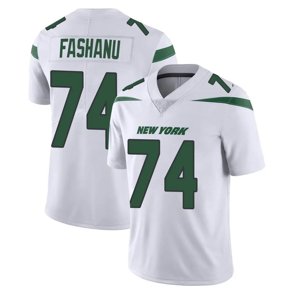 Odoa NY.Jets #74 Olu Fashanu Player White Spotlight Limited Vapor Home Game Stitched Jerseys