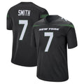 Odoa NY.Jets #7 Geno Smith Player Stealth Black Home Game Stitched Jerseys