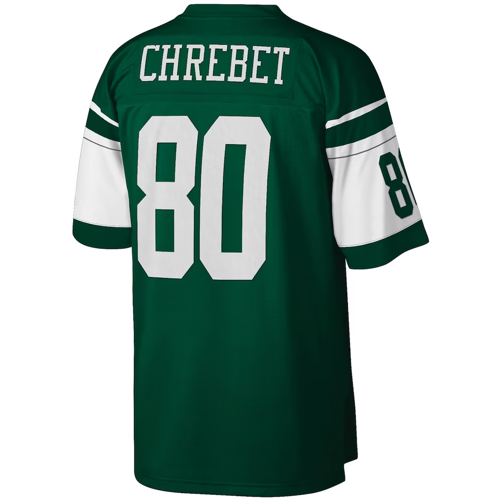 Odoa NY.Jets #80 Wayne Chrebet Mitchell & Ness Green Legacy Replica Jersey
