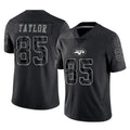 Odoa NY.Jets #85 Mason Taylor Player Stealth Black Limited Reflective Home Game Stitched Jerseys
