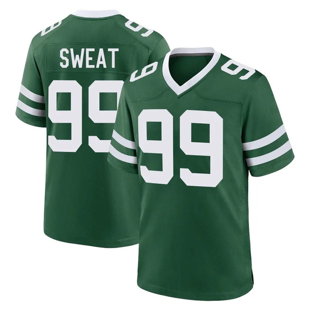 Odoa NY.Jets #99 T'Vondre Sweat Player Green Legacy Home Game Stitched Jerseys