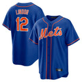 Odoa NY.Mets #12 Francisco Lindor Player Royal Home Game Stitched Jerseys