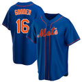 Odoa NY.Mets #16 Dwight Gooden Player Royal Home Game Stitched Jerseys