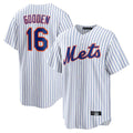 Odoa NY.Mets #16 Dwight Gooden Player White Home Replica Stitched Jerseys