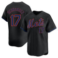 Odoa NY.Mets #17 Keith Hernandez Player Black Alternate Home Limited Stitched Jerseys