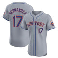 Odoa NY.Mets #17 Keith Hernandez Player Gray Road Limited Elite Home Stitched Jerseys