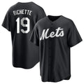 Odoa NY.Mets #19 Bo Bichette Player Black Home Game Stitched Jerseys