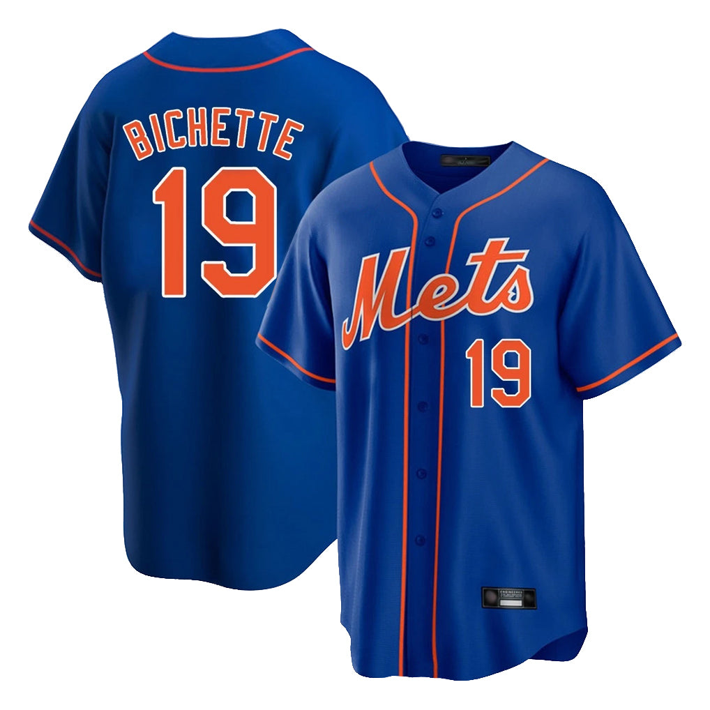 Odoa NY.Mets #19 Bo Bichette Player Royal Home Game Stitched Jerseys