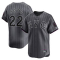 Odoa NY.Mets #22 Juan Soto Player Gray City Connect Limited Stitched Jerseys