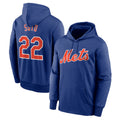 Odoa NY.Mets #22 Juan Soto Player Royal Club Pullover Hoodie Game Stitched Jerseys