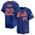 Odoa NY.Mets #22 Juan Soto Player Royal Home Limited Stitched Jerseys
