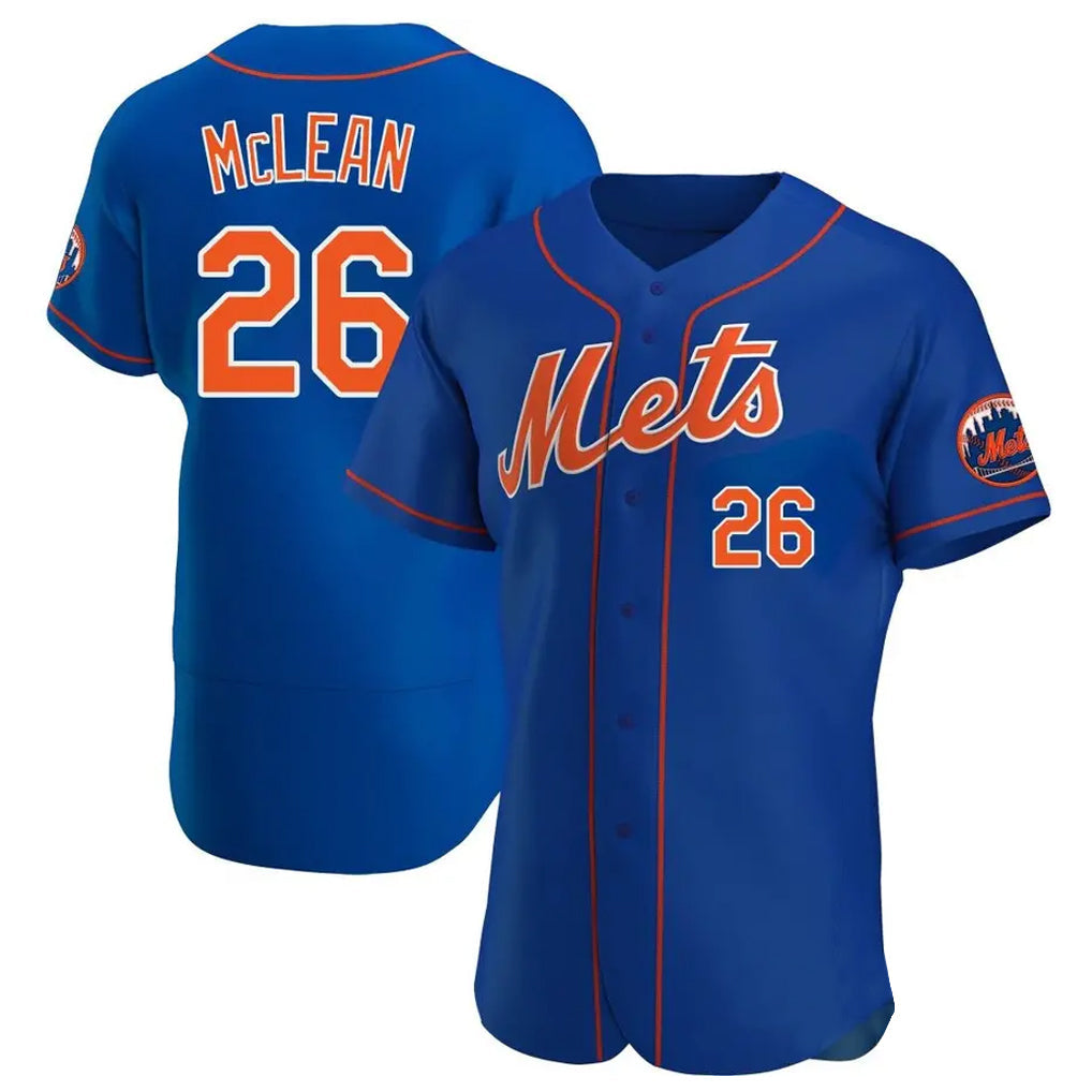 Odoa NY.Mets #26 Nolan McLean Player Royal Limited Elite Home Stitched Jerseys