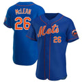 Odoa NY.Mets #26 Nolan McLean Player Royal Limited Elite Home Stitched Jerseys