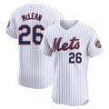 Odoa NY.Mets #26 Nolan McLean Player White Home Limited Elite Stitched Jerseys