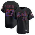 Odoa NY.Mets #27 Mark Vientos Player Black Alternate Home Limited Stitched Jerseys
