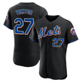 Odoa NY.Mets #27 Mark Vientos Player Black Replica Home Limited Elite Stitched Jerseys