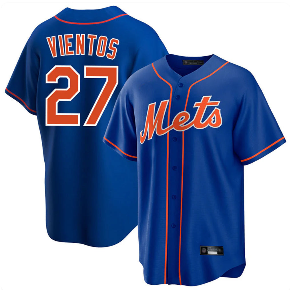 Odoa NY.Mets #27 Mark Vientos Player Royal Home Game Stitched Jerseys